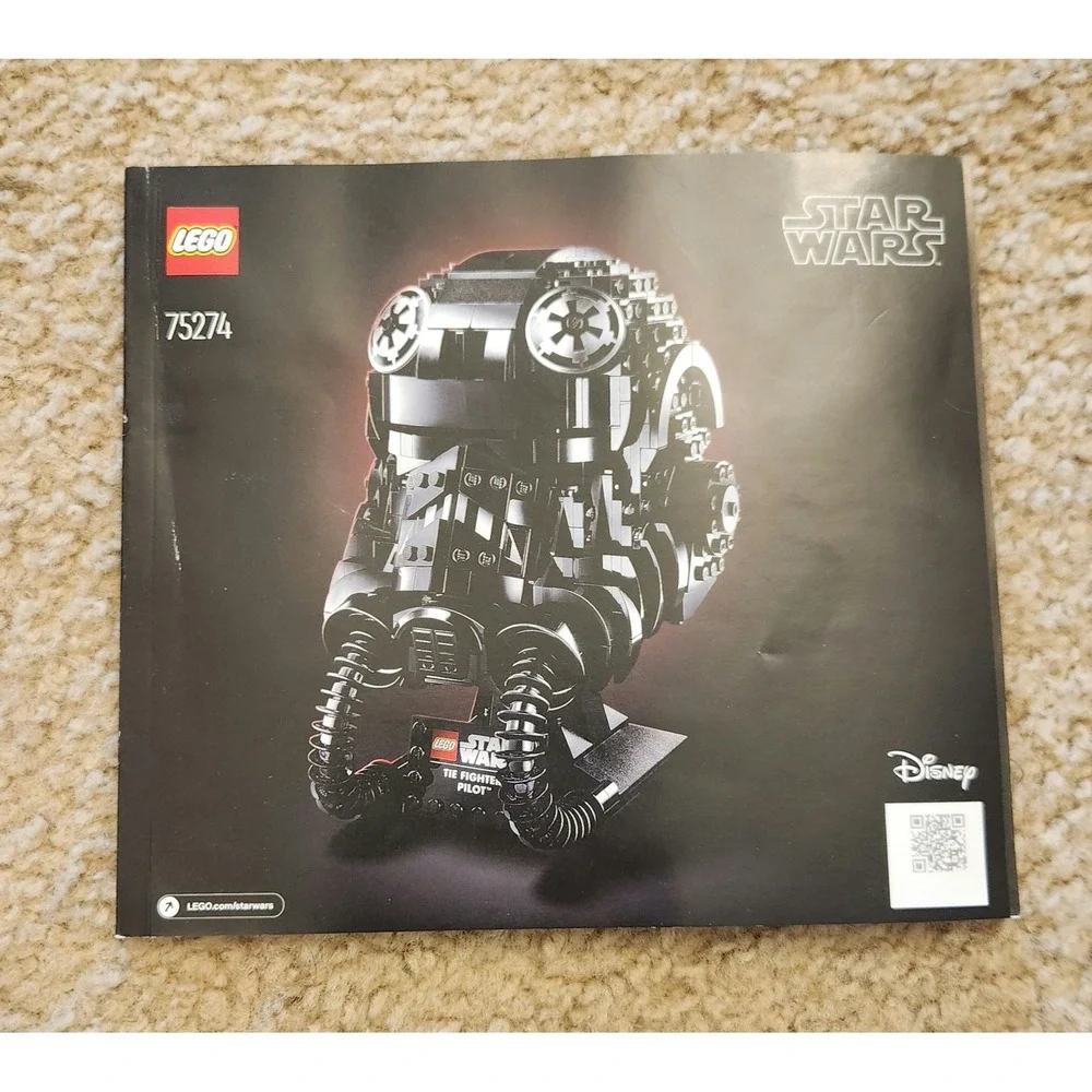 LEGO Star Wars TIE Fighter Pilot Helmet 75274 Instruction Manual Only